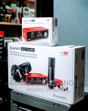 2i2 Scarlett 3rd Gen FOCUSRITE Audio Interface Full Package.