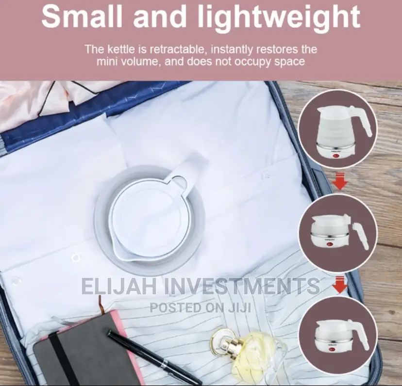 Sokany 0.6L Portable Expandable Collapsible Travel Kettle