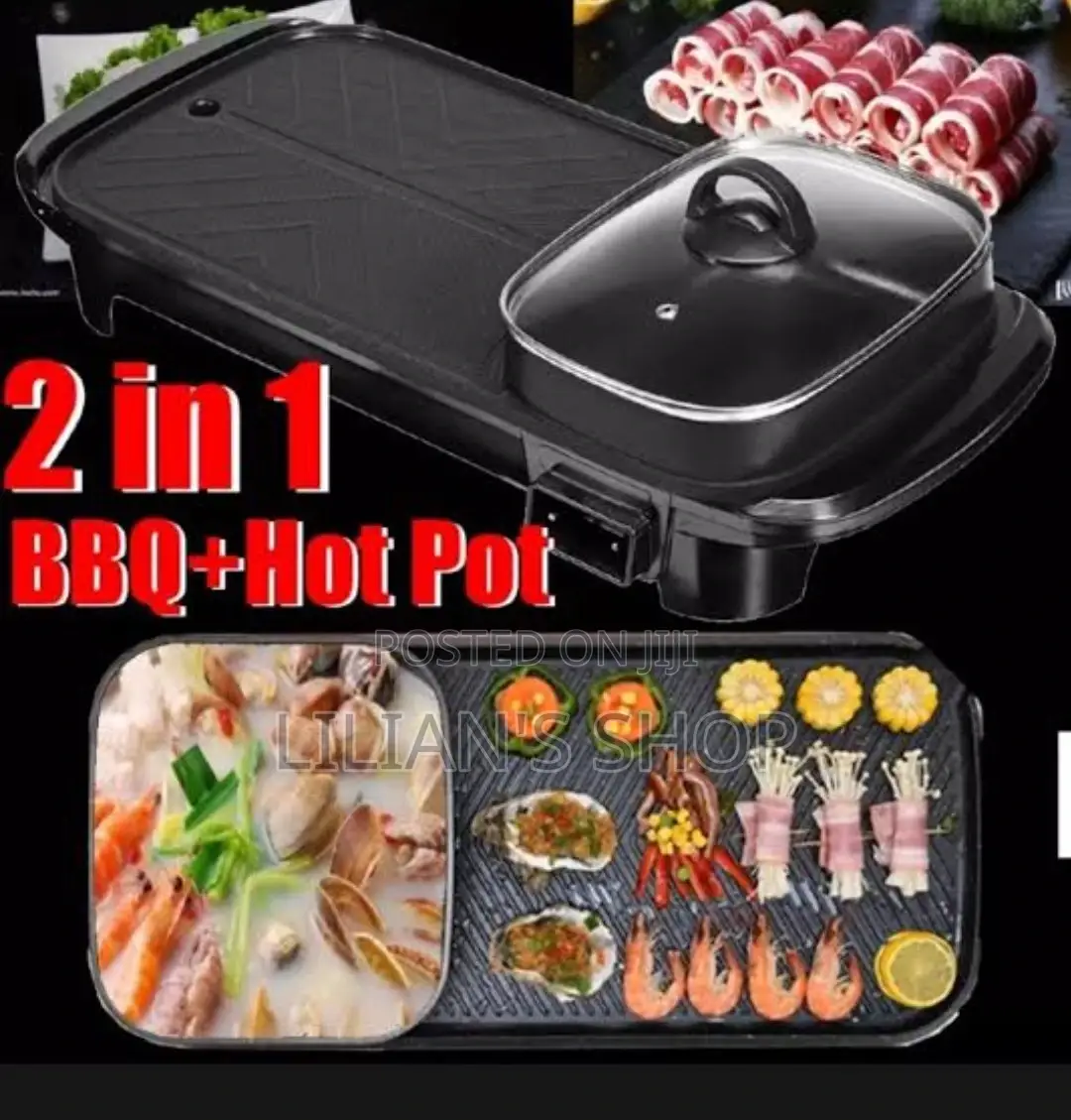 2 in 1 Multifunction Electric BBQ Grill With Hot Pot