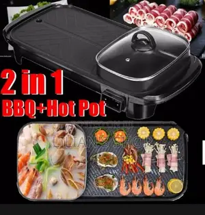 2 in 1 Multifunction Electric BBQ Grill With Hot Pot