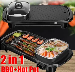 2 in 1 Multifunction Electric BBQ Grill With Hot Pot
