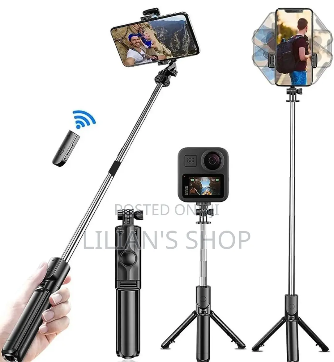 Multifunction Wireless Selfie Stick