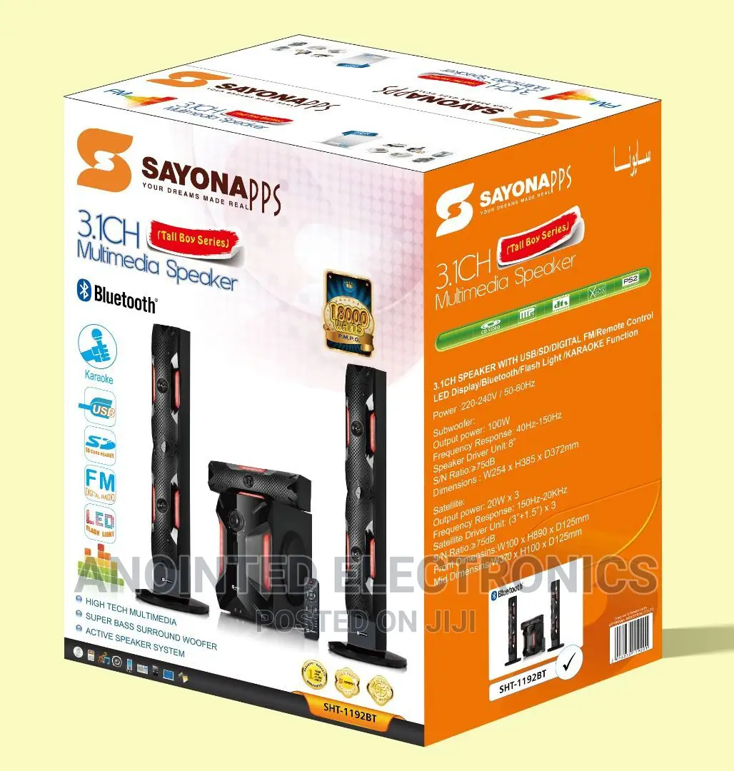 Sayona Home Theater System 3.1