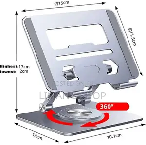 360 Degrees Rotary Lift Tablet Folding Laptop Stand