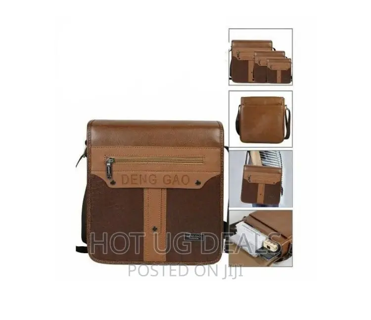 Deng Gao 3 Piece Custom Shoulder Side Crossbody Bags- Brown