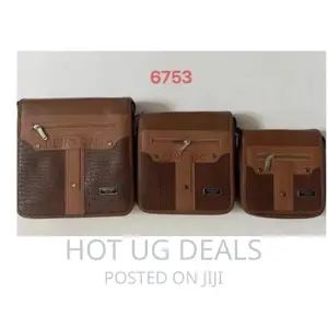 Deng Gao 3 Piece Custom Shoulder Side Crossbody Bags- Brown