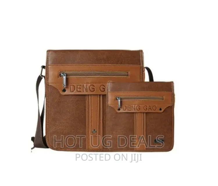 Deng Gao 3 Piece Custom Shoulder Side Crossbody Bags- Brown