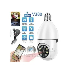 1080p 2.4g 360° Wifi Bulb Panoramic Ip Camera Night Vision