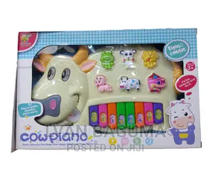 Cow Piano Toy for Kids - Music, Lights.