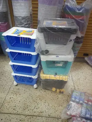 Plastic Kitchen Storage Trolley