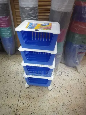 Plastic Kitchen Storage Trolley