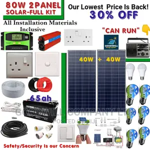 80w Solar System Full Kit / 80w Solar Kit