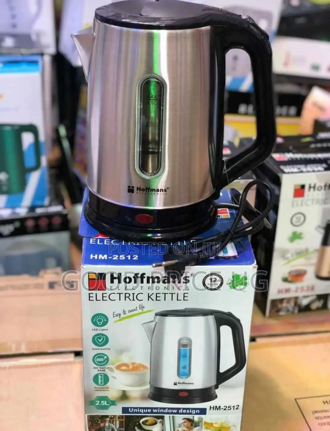 2512 Hoffmans Kettle With See Through Temperature Gauge.