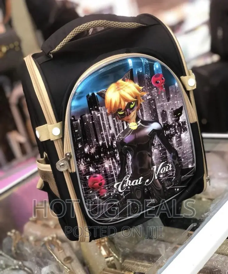 Modern Kids School Bag - Black