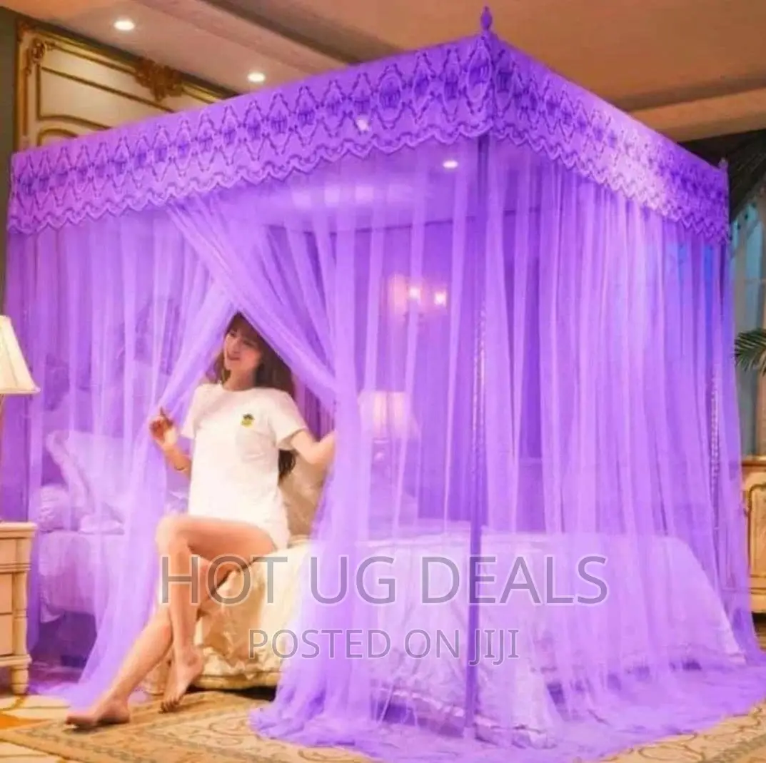5x6 Tropical Mosquito Net With Metal Stands- Multicolor