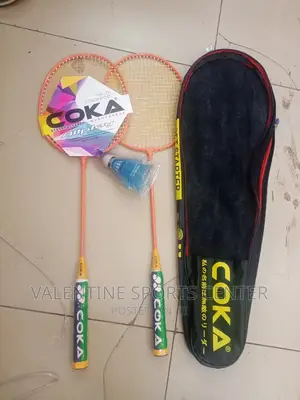Badminton Racket With 3 Pics of Shattle Original Materials