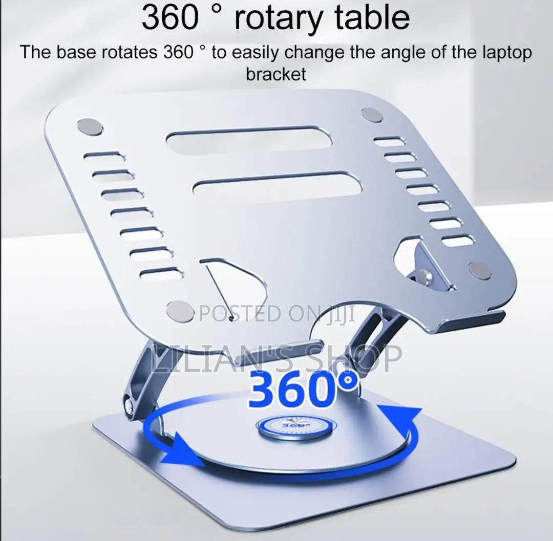 Portable 360 Rotation Aluminum Laptop Stand