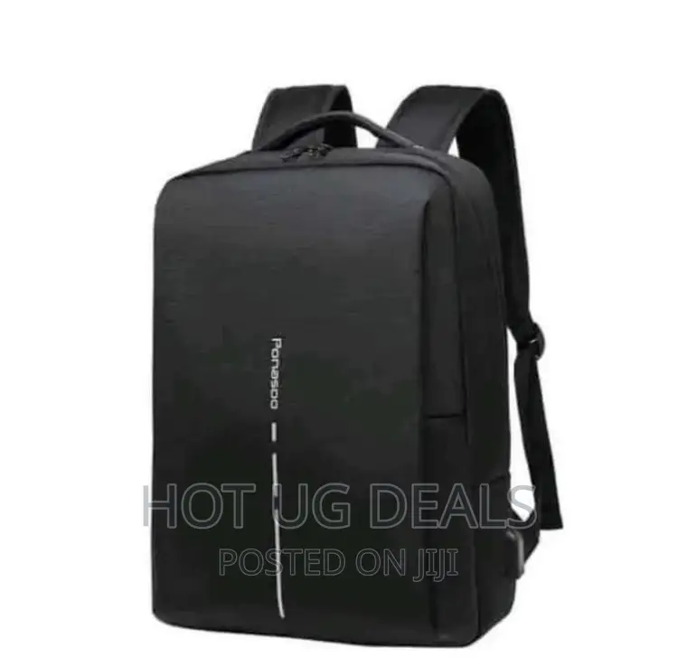 Anti Theft Laptop Bag With Charging Port- Black