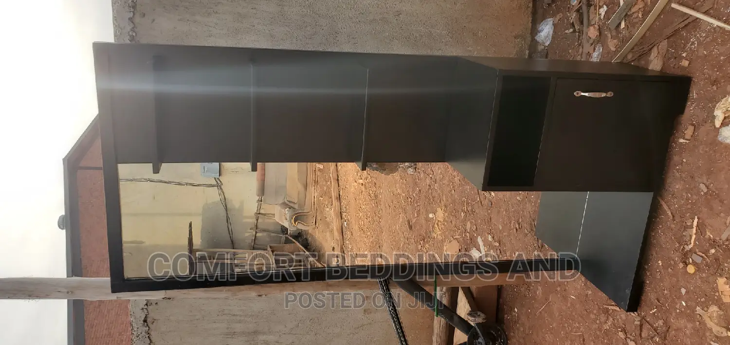 Dressing Mirror With Storage Cabinets