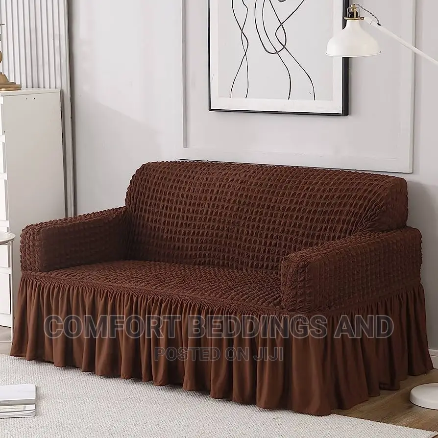 Sofa Covers Coffee Brown 3 Seater
