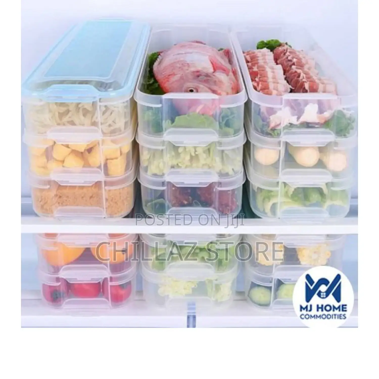 Fridge Storage Containers. (3pcs).