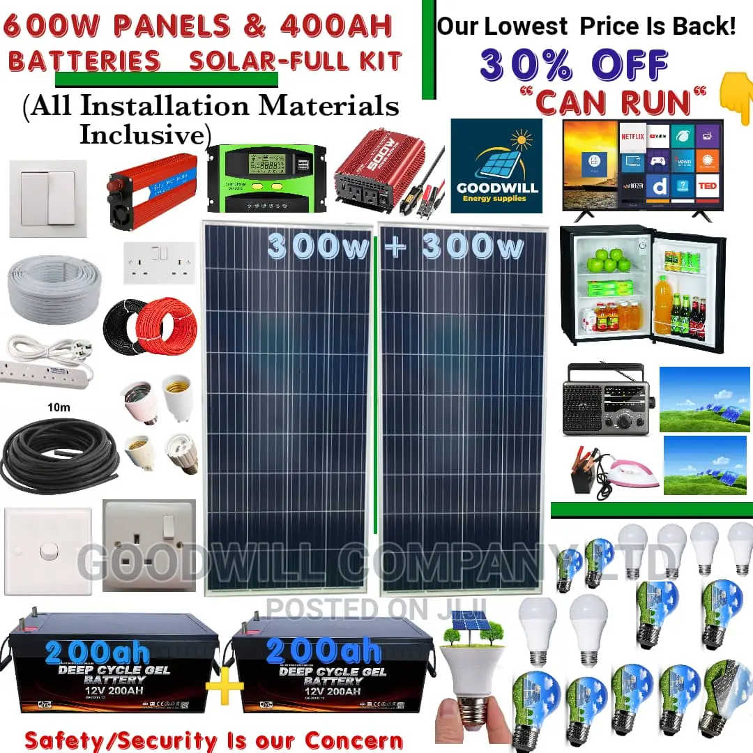 600w Solar System Full Kit / 600w German Solar Kit