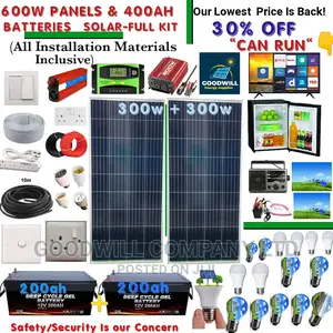 600w Solar System Full Kit / 600w German Solar Kit