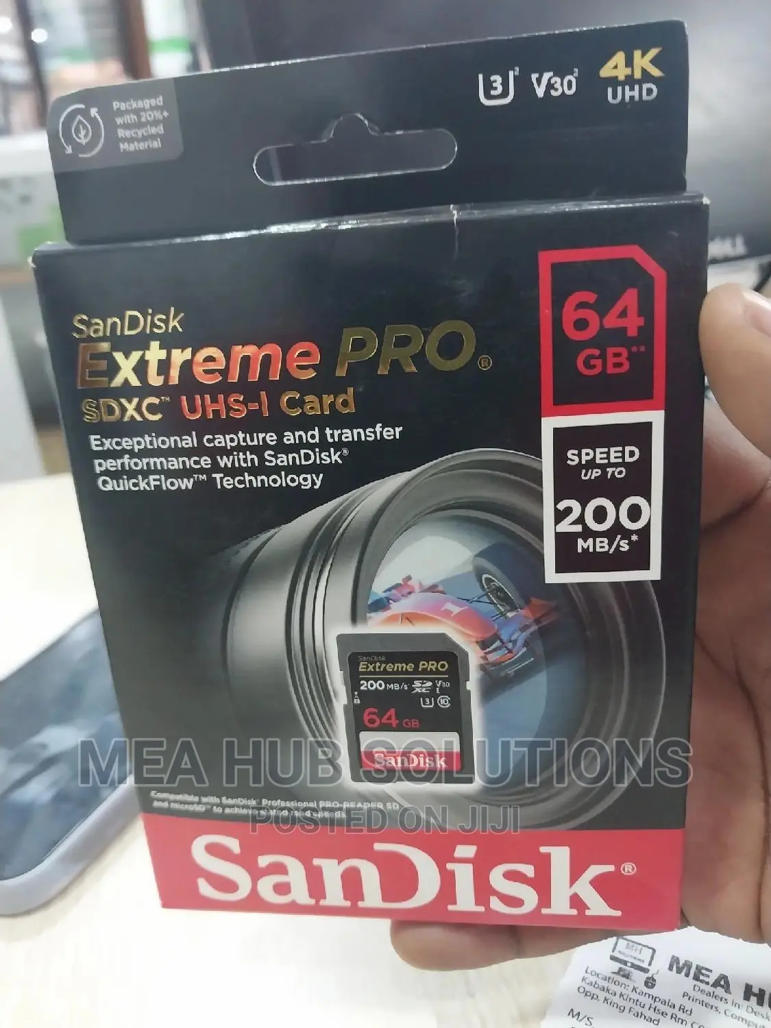 64gb Sandisk Extreme Pro Sd Card For Camera