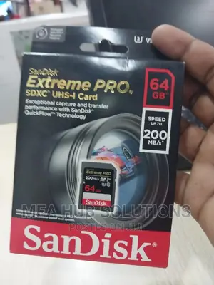 64gb Sandisk Extreme Pro Sd Card For Camera