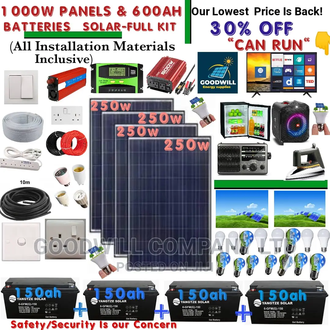 1000w Solar System Full Kit / 1000w German Solar Kit