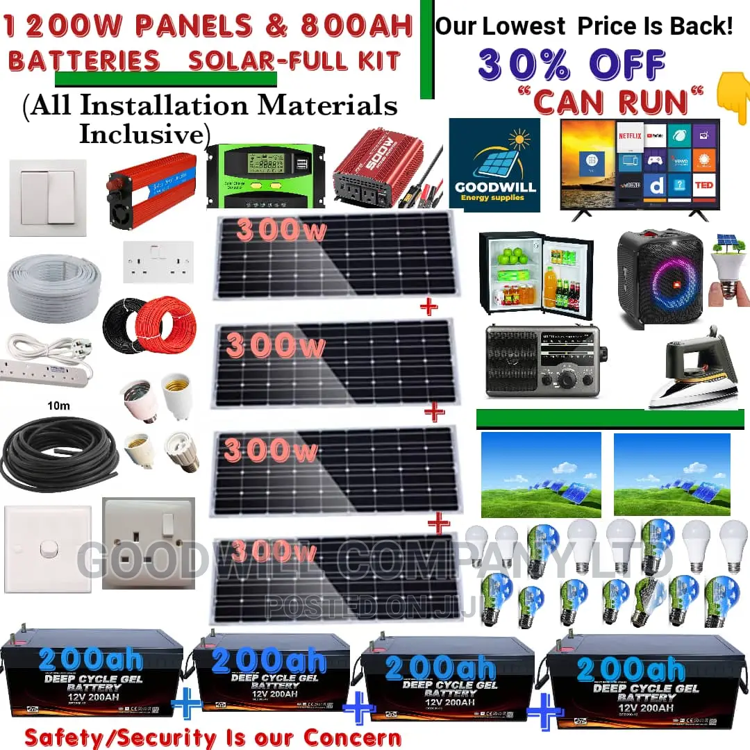 1200w Solar System Full Kit / 1200w German Solar Kit