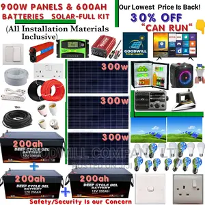 900w Solar System Full Kit / 900w German Solar Kit