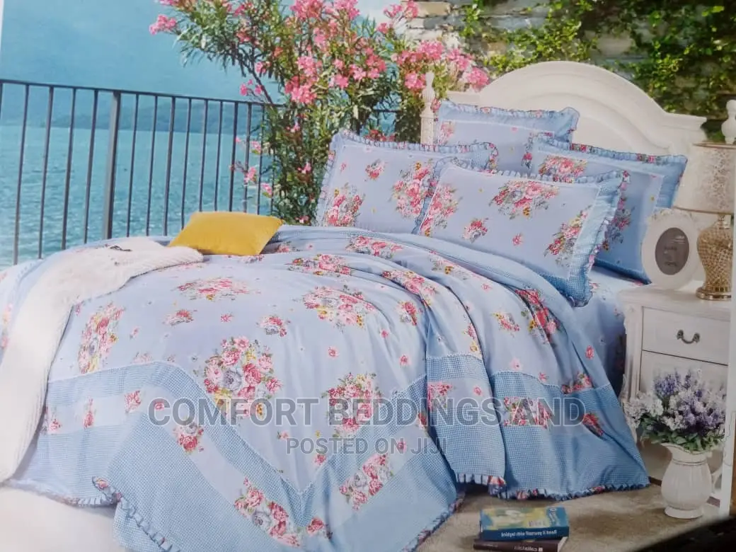 Cotton Duvet Cover Set Blue