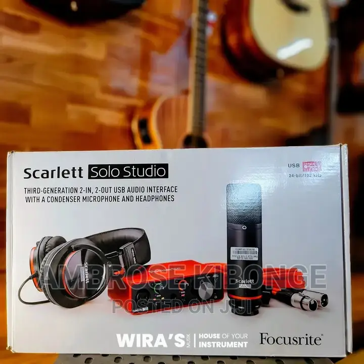Top Quality SCARLETT Solo 2i2 USB Gen3 Audio Interface Pack.