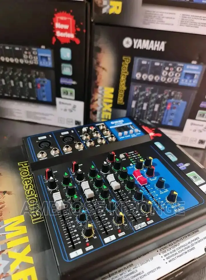 Portable Yamaha USB 4channel Bluetooth Fully Loaded Mixer.