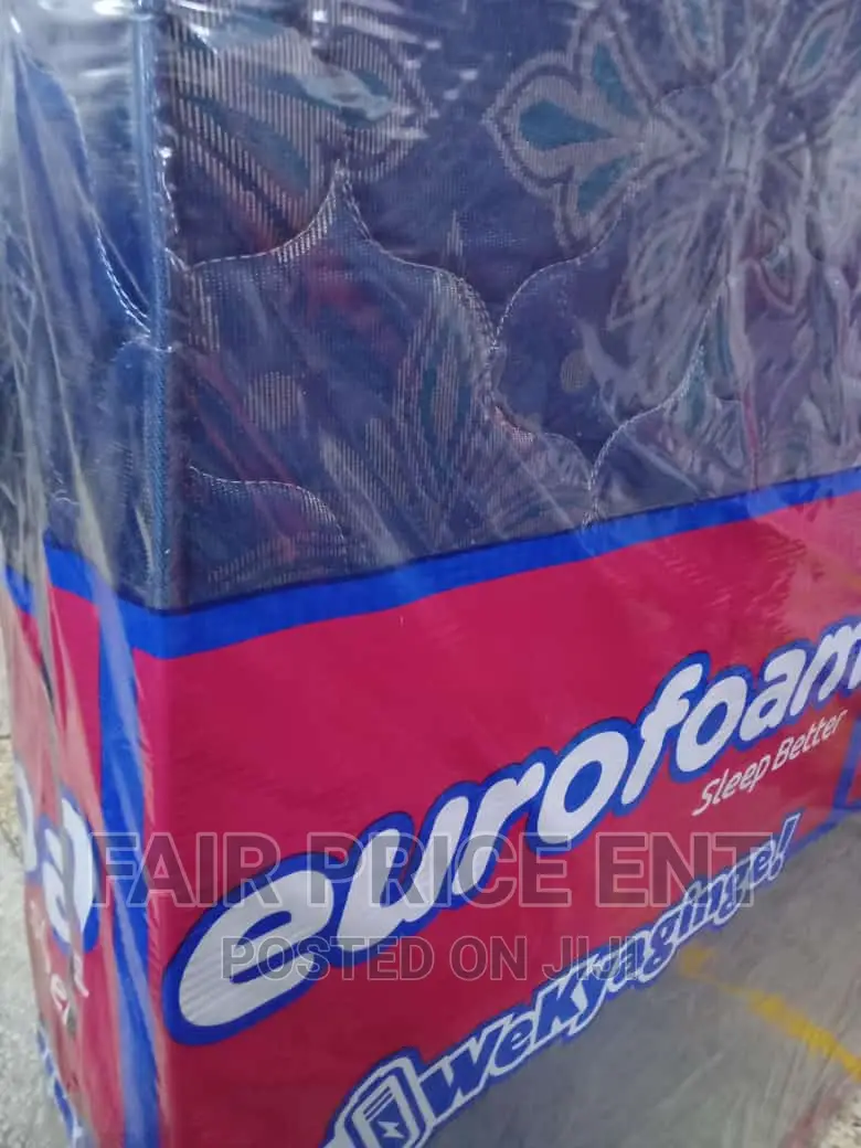 Eurofoam Premium High Density Mattress.6x6x8inches.( Blue)
