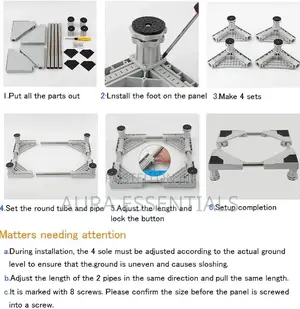 Multifunctional Adjustable Movable Stand for Appliances