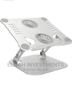 Aluminum a Laptop Stand With 2 Cooling Fans