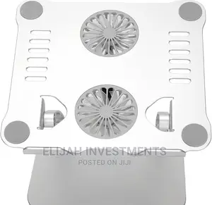 Aluminum a Laptop Stand With 2 Cooling Fans
