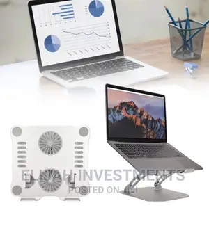 Aluminum a Laptop Stand With 2 Cooling Fans