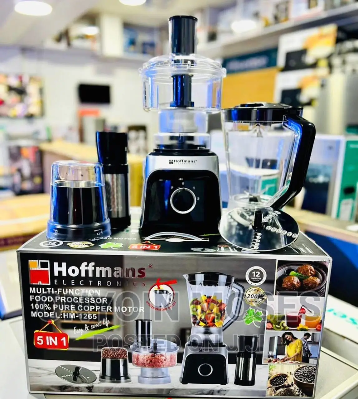 Brand New 5 IN 1 HOFFMAN Multi-Function Food Processor