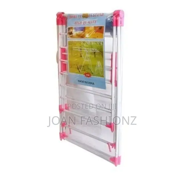 Clothed Drying Stand-White Pink