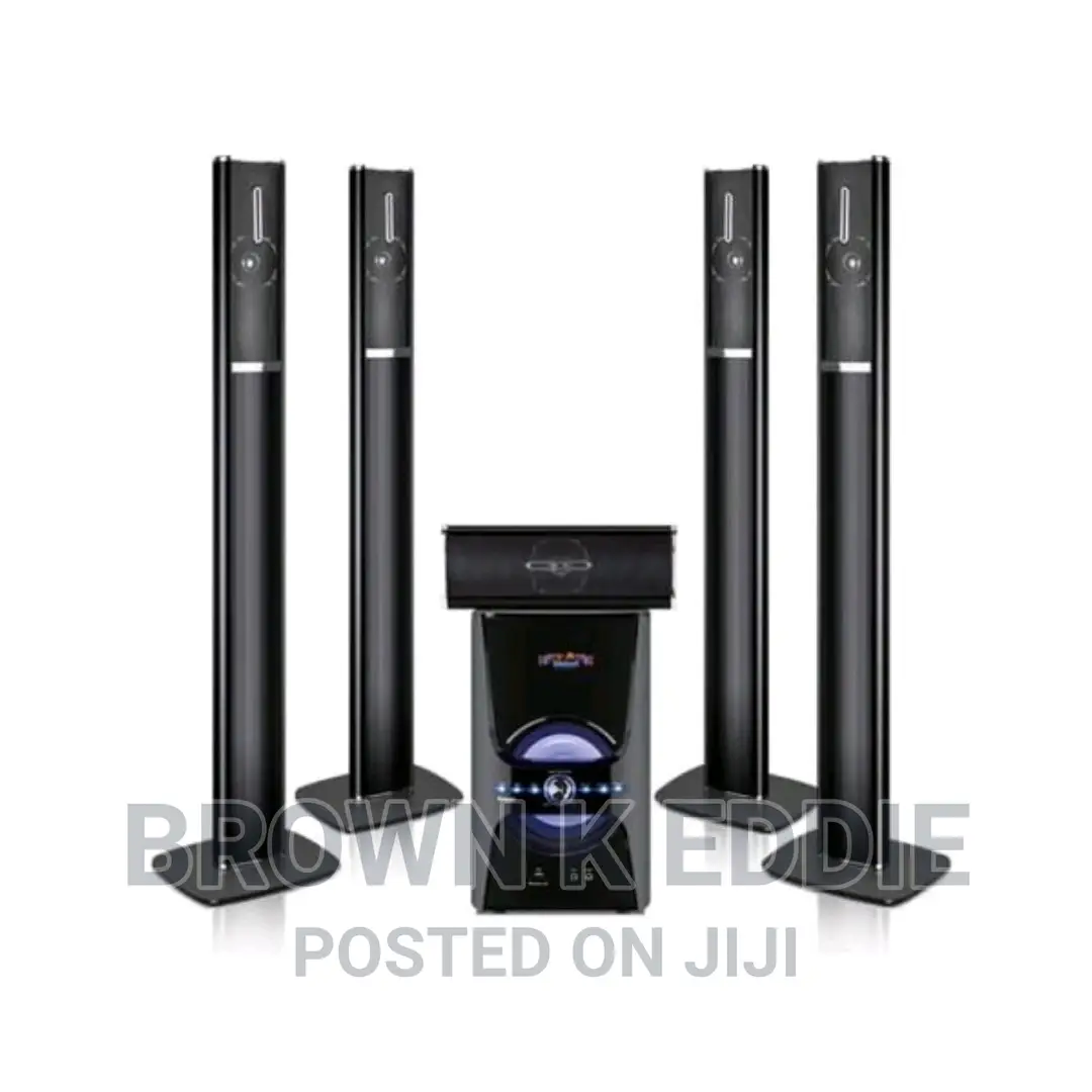 Super Bass 5 Speakers Home Theatre System-Black