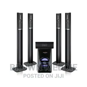Super Bass 5 Speakers Home Theatre System-Black