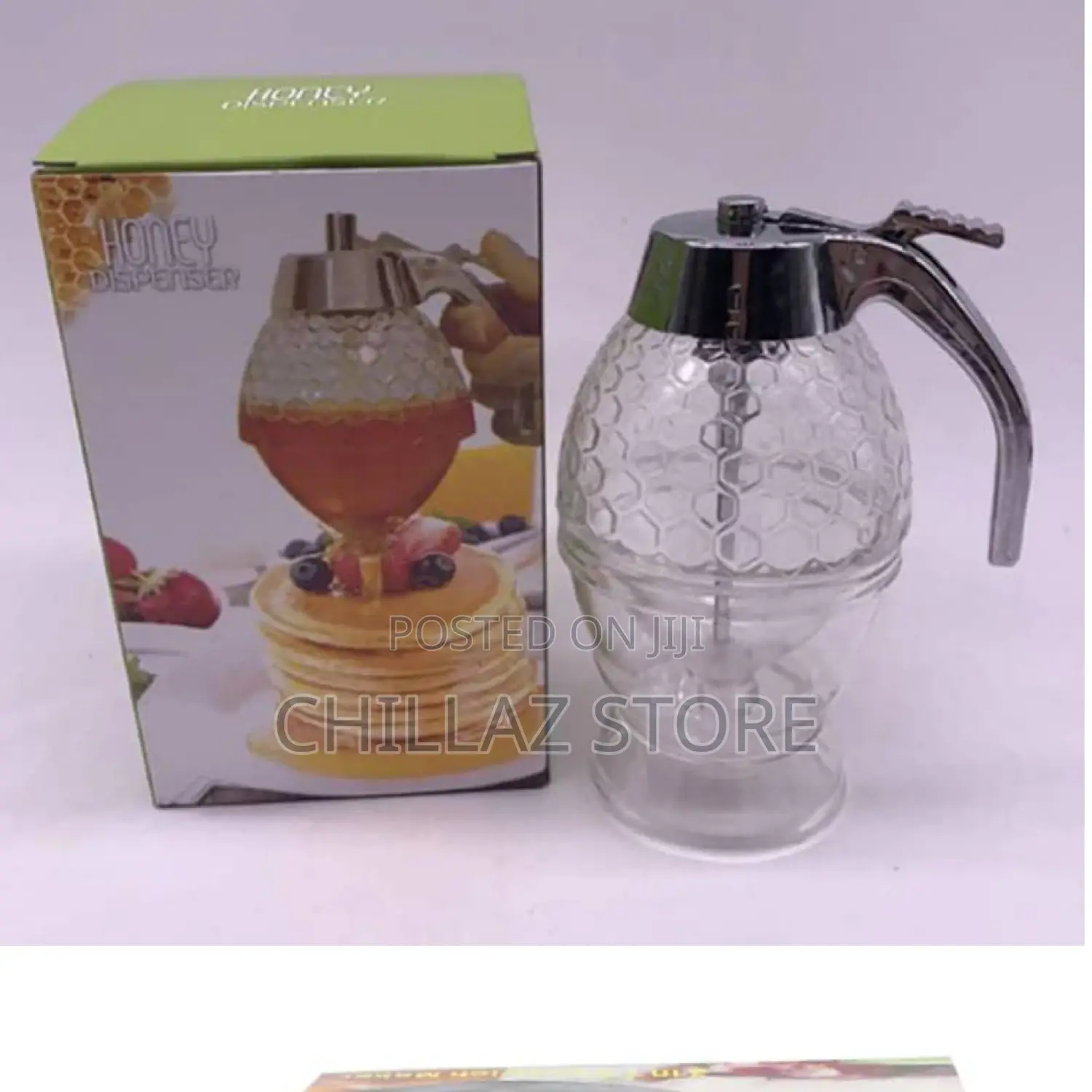 Honey Glass Dispenser.