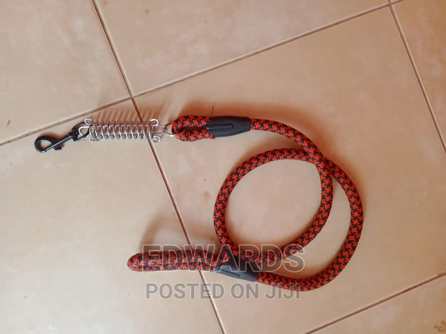 Red Dog Leash With Spring