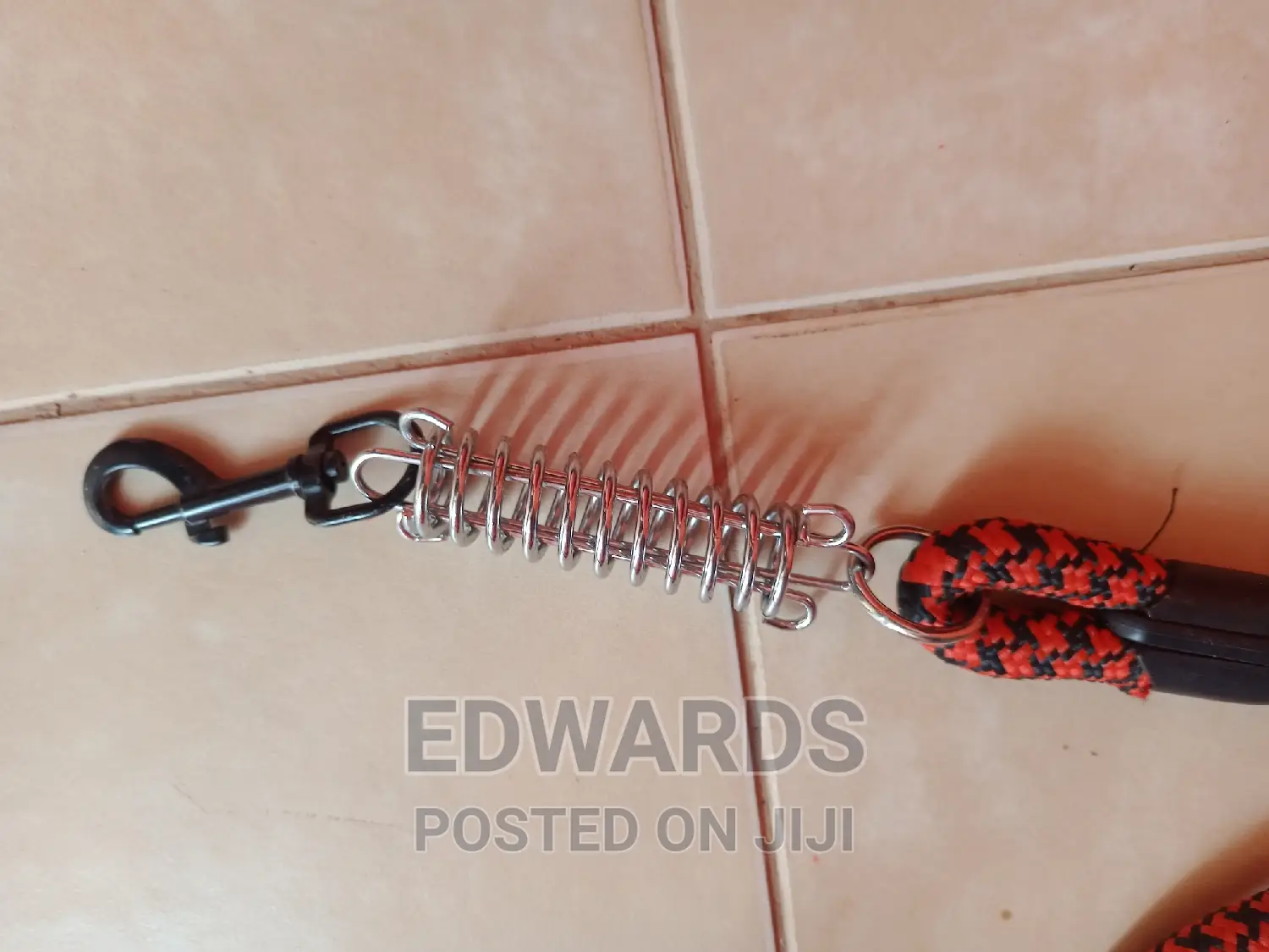 Red Dog Leash With Spring