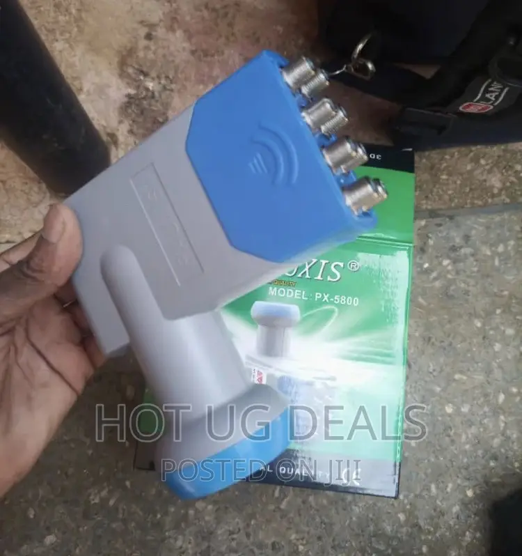 8 Way Universal LNB for Satellite Dish -White, Grey, Blue