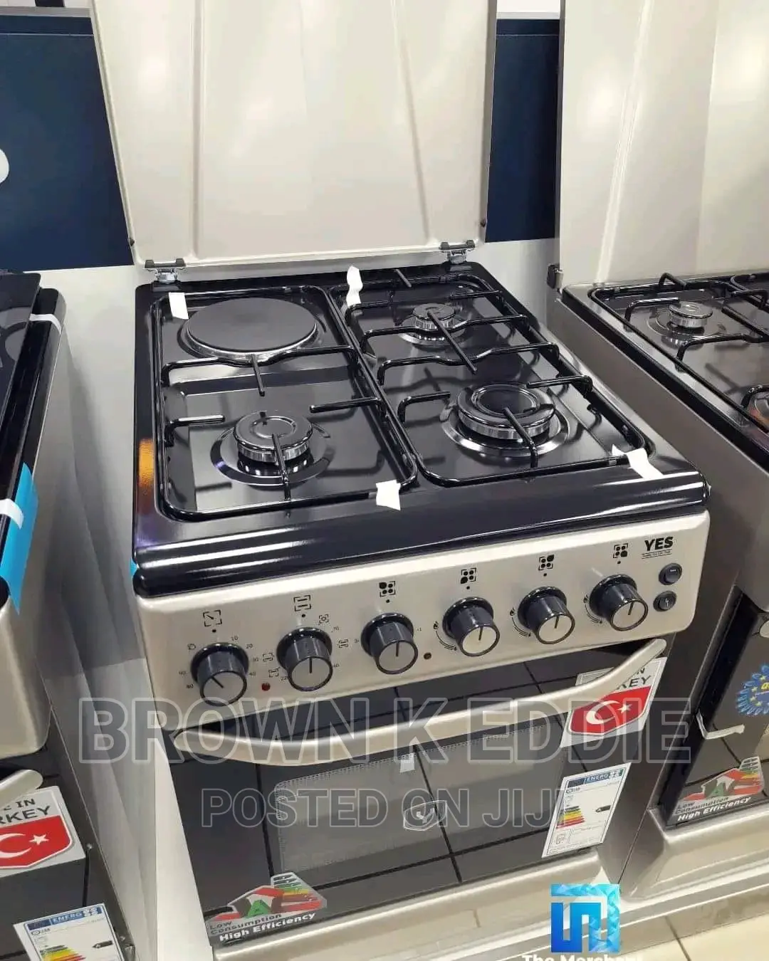 YES 50x60 Cooker 3gas Stoves 1electric Plate