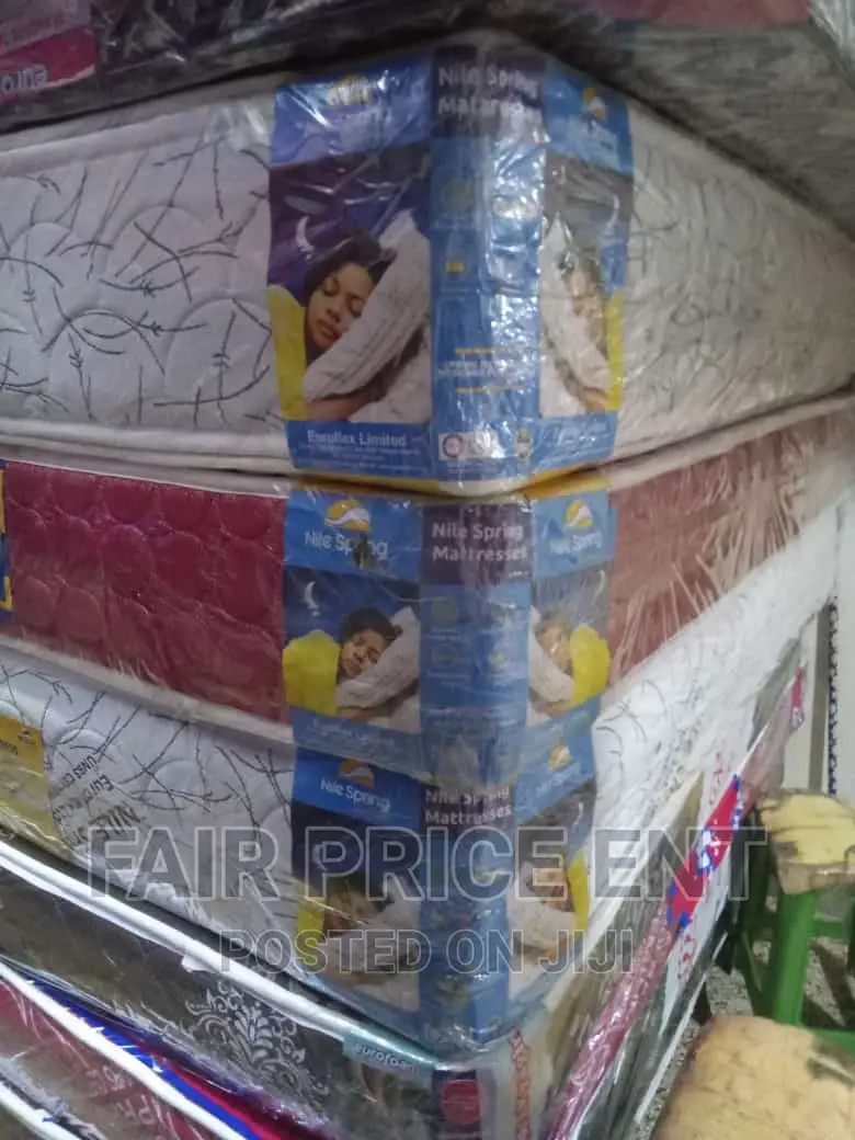Vorno Double Layer Nile Spring Mattress.6x6x12inches( White)